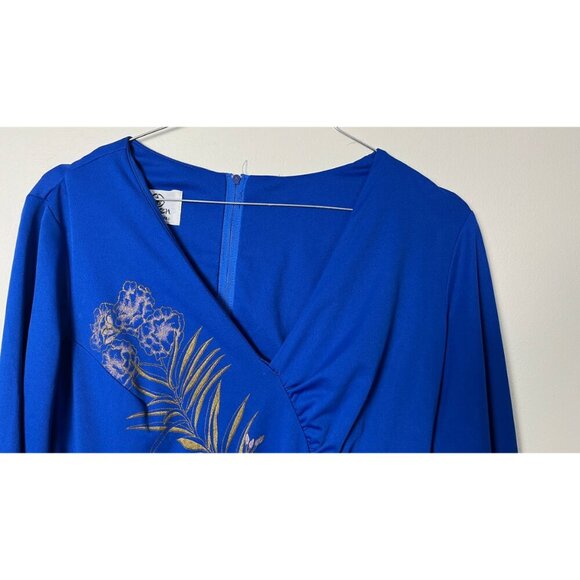 SHAHEEN 50'S 60'S HAWAIIAN FLORAL PAINT DRESS 6 - Picture 2 of 10